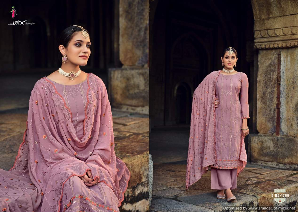 Eba Jassi 2 Georgette Festive Wear Heavy Designer Salwar Kameez Collection